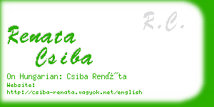 renata csiba business card